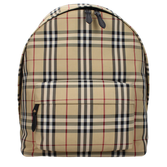 Burberry Beige Fabric Backpack Bags