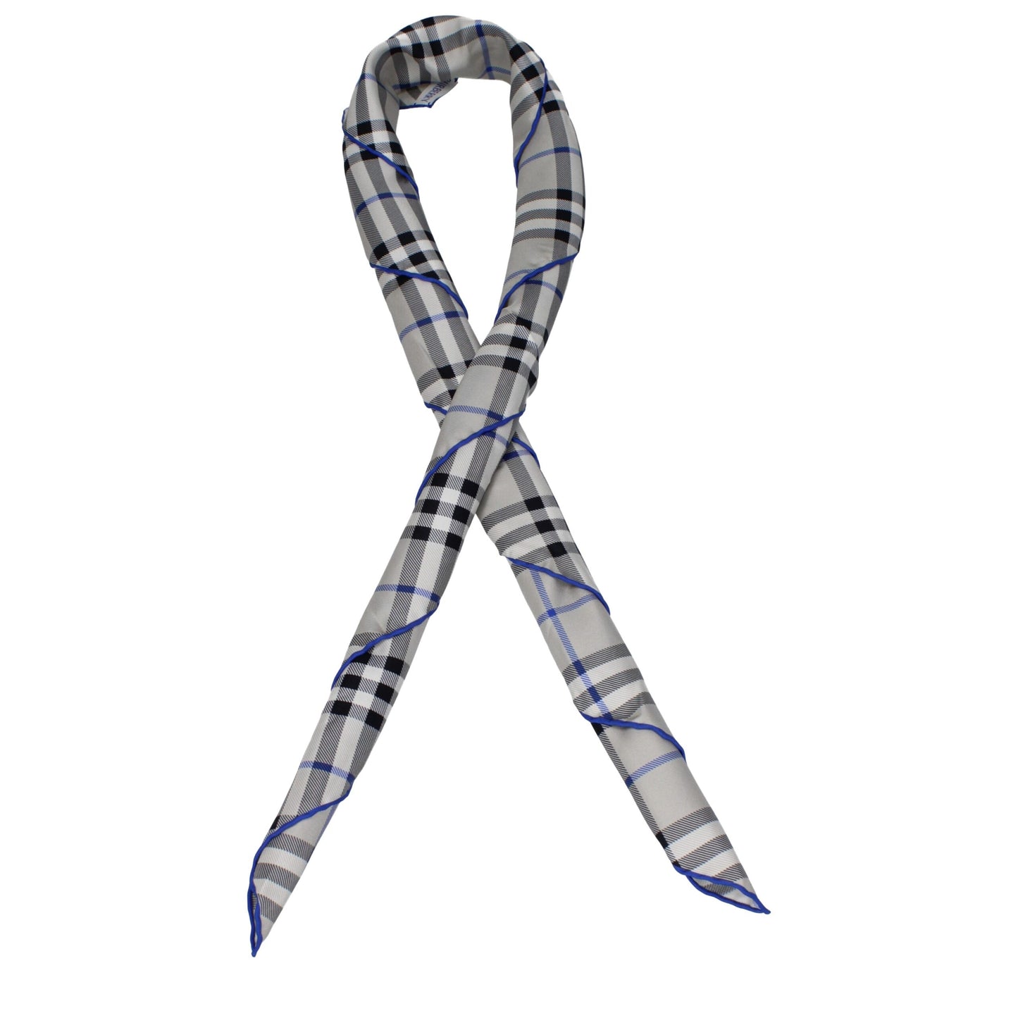 Burberry Gray Silk Foulard grau