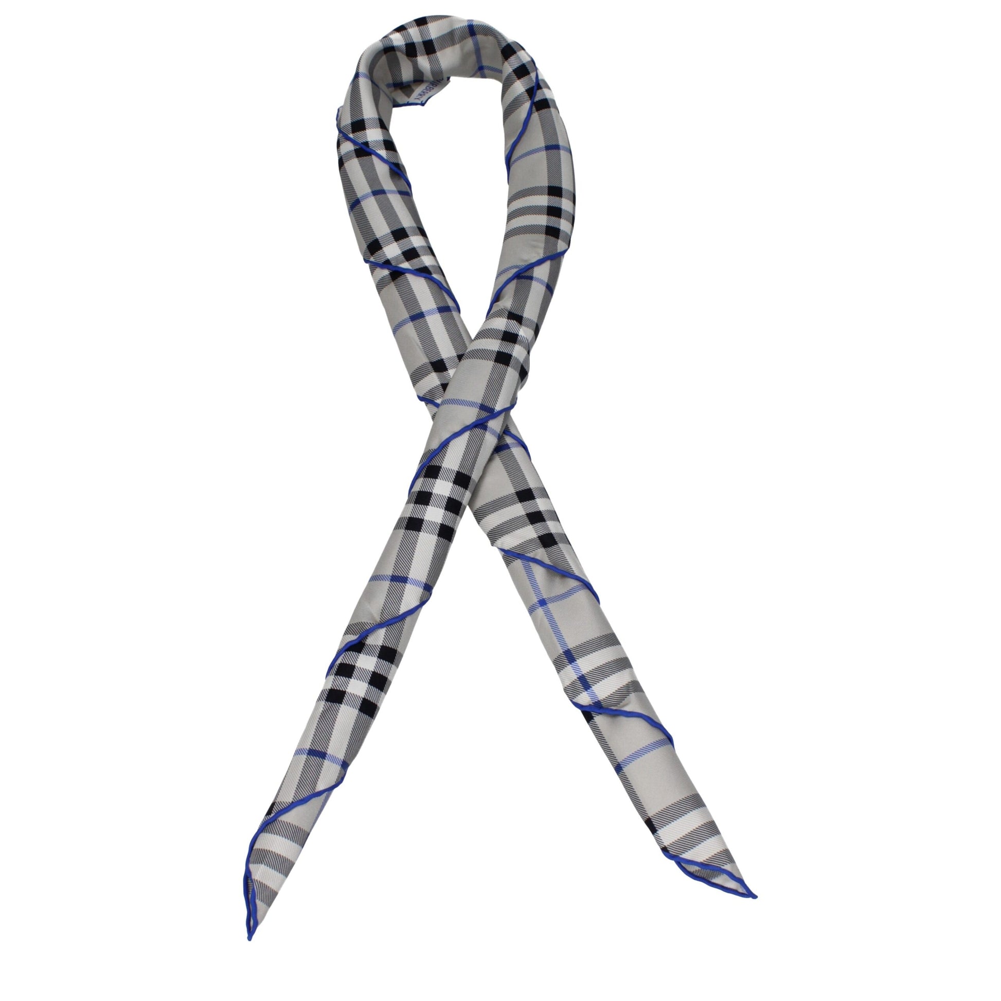 Burberry Gray Silk Foulard grau