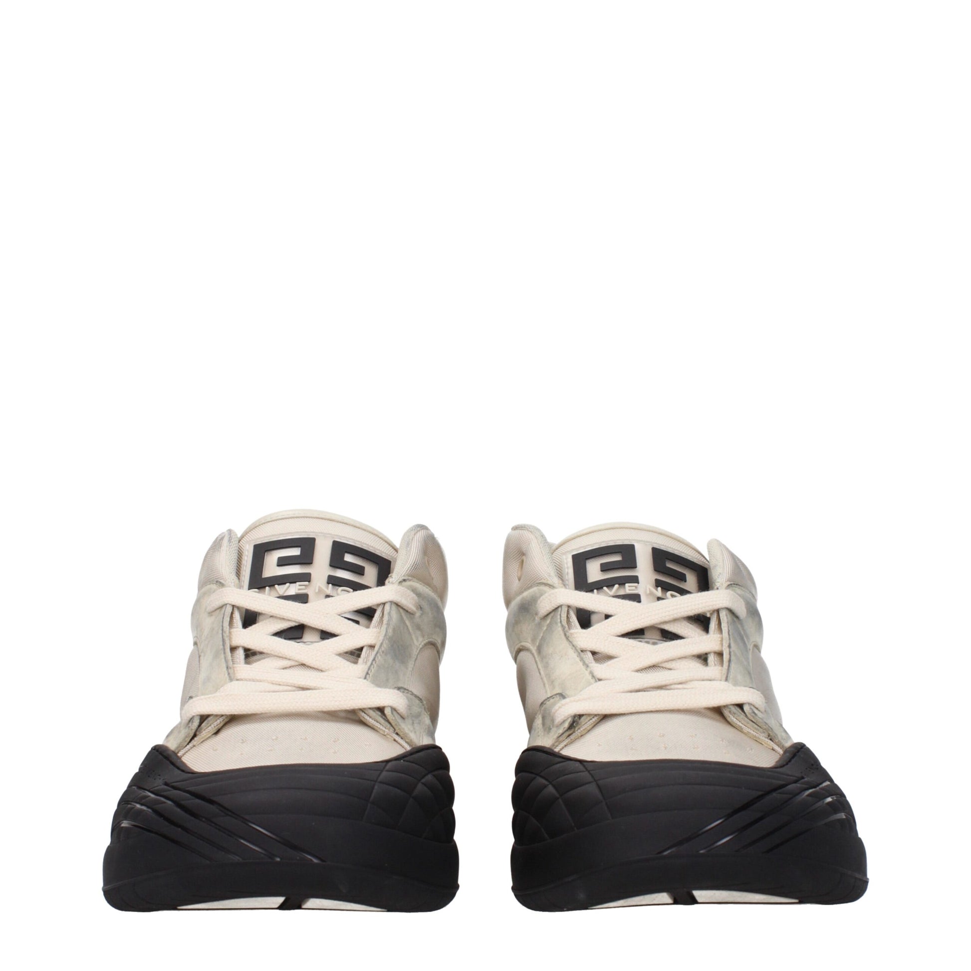Givenchy Beige Fabric Chunky Sneakers Curated Luxury Accessories by Orvyn