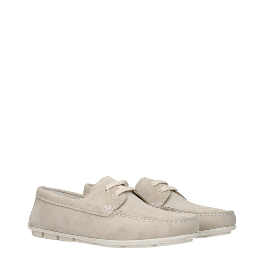 Prada Gray Leather Slip-On Loafers Curated Luxury Accessories by Orvyn