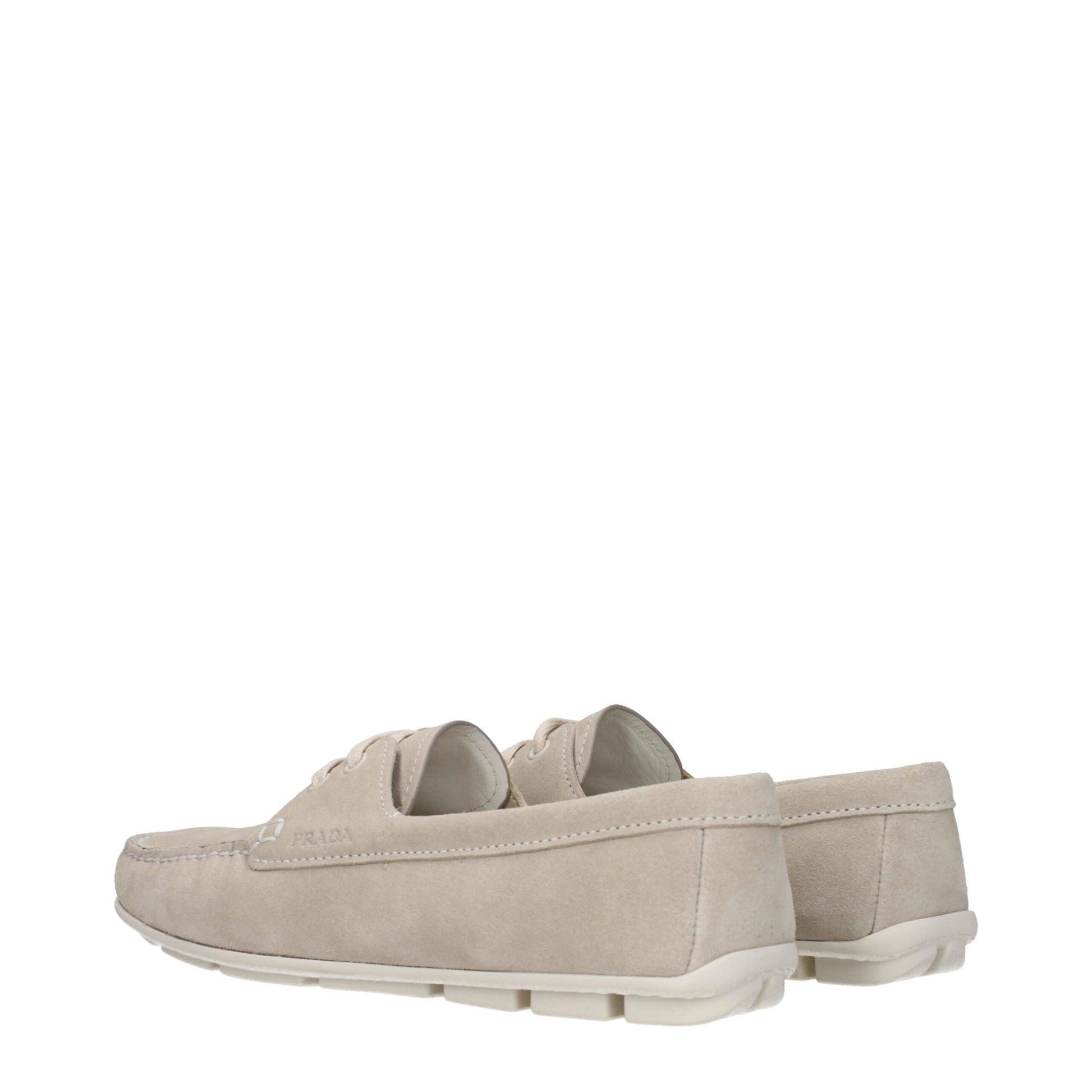 Prada Gray Leather Slip-On Loafers Curated Luxury Accessories by Orvyn
