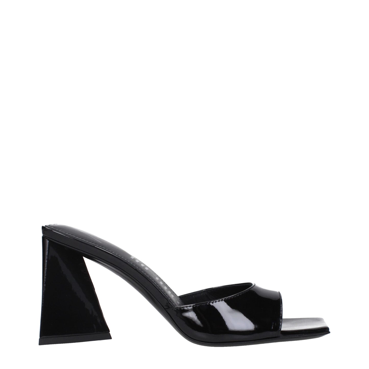 The Attico Black Leather Stiletto Heel Sandals Curated Luxury Accessories by Orvyn