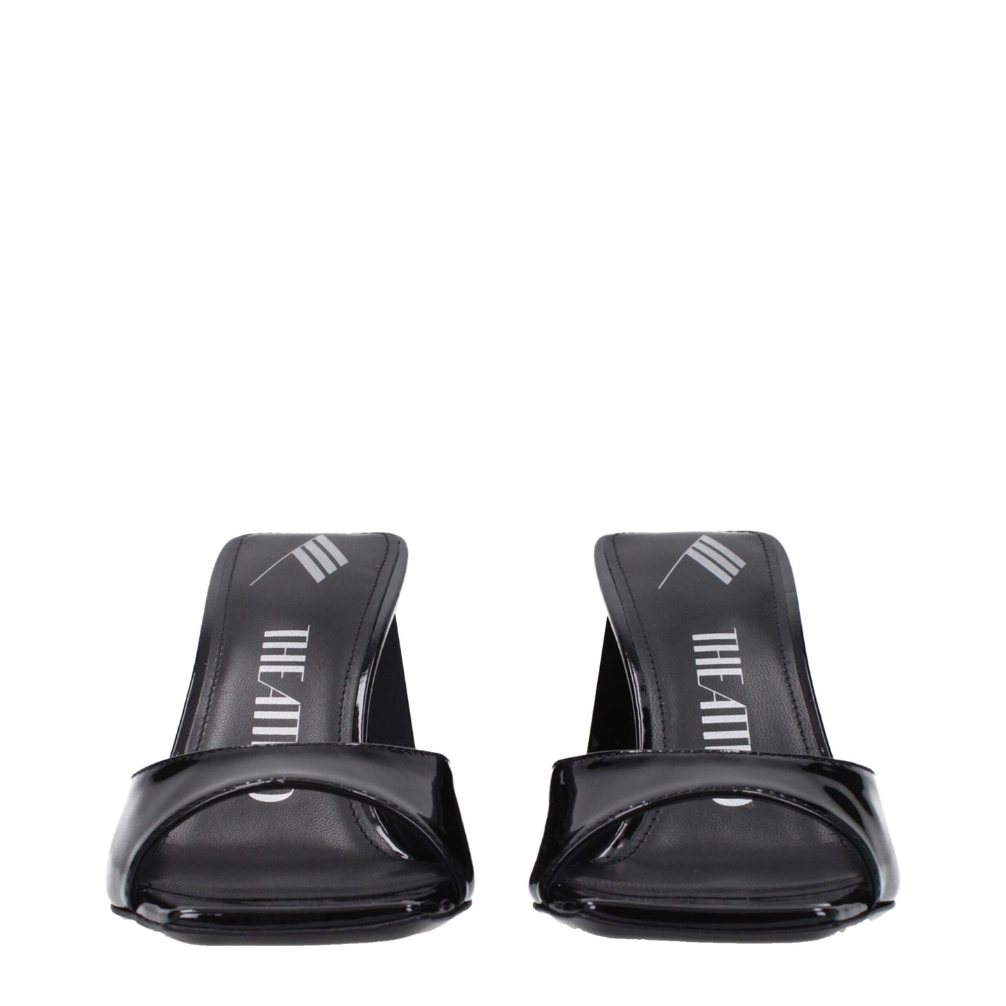 The Attico Black Leather Stiletto Heel Sandals Curated Luxury Accessories by Orvyn