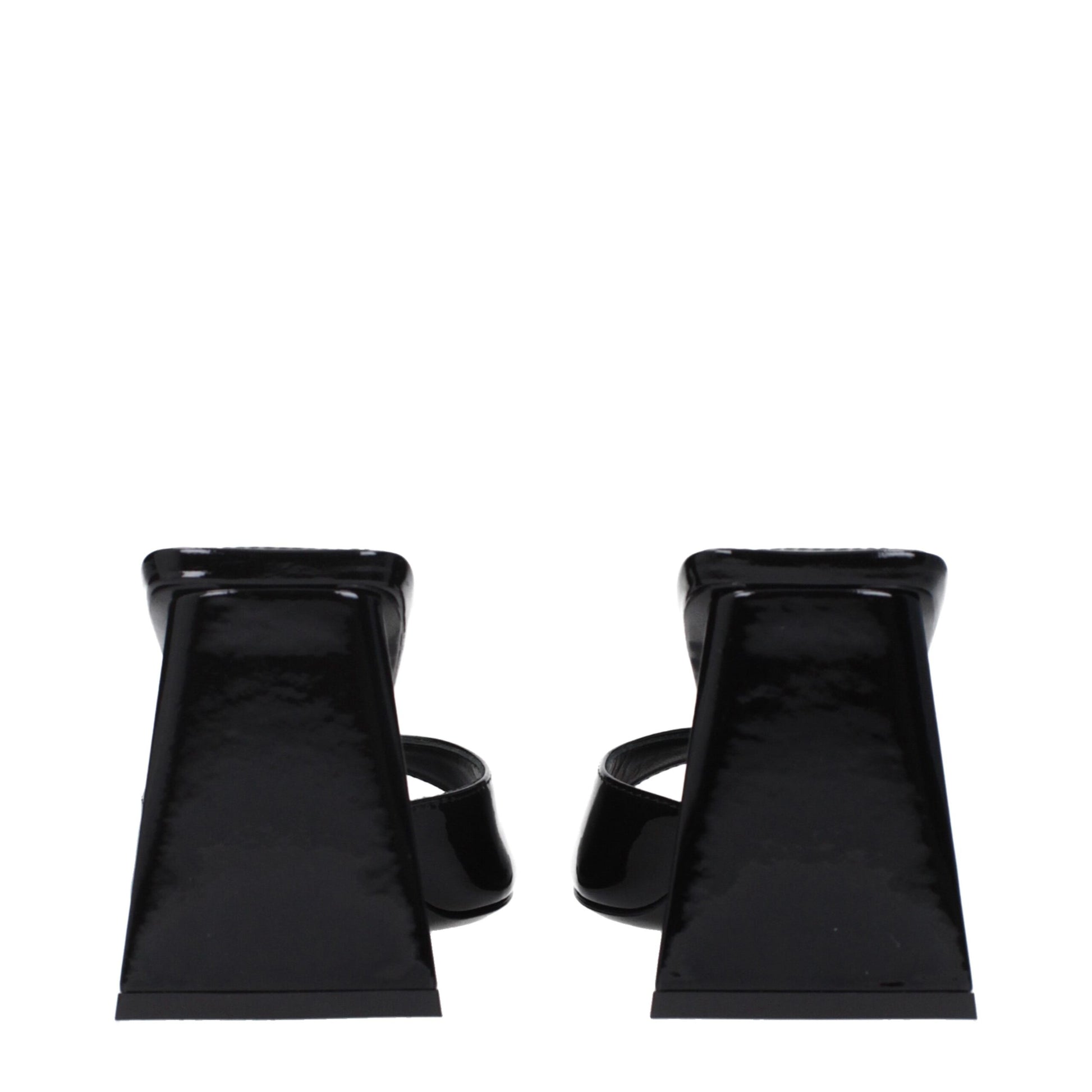 The Attico Black Leather Stiletto Heel Sandals Curated Luxury Accessories by Orvyn