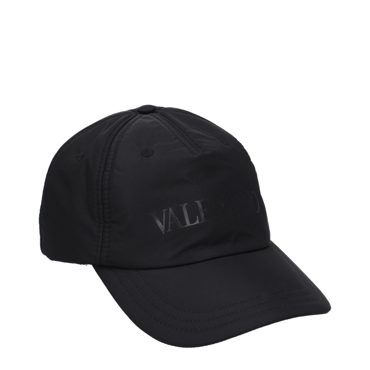 Valentino Garavani Black Polyamide Cap (Baseball Hat) Curated Luxury Accessories by Orvyn