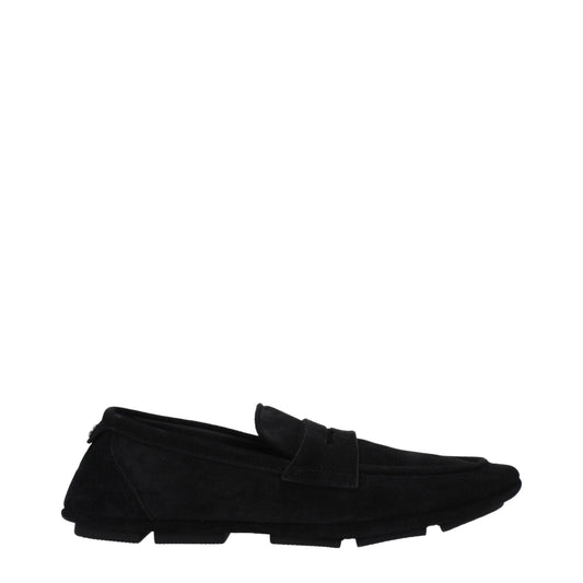 Dolce & Gabbana Black Leather Slip-On Loafers Curated Luxury Accessories by Orvyn