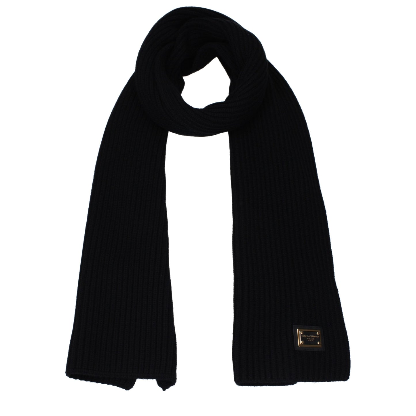 Dolce & Gabbana Black Cashmere Scarf Curated Luxury Accessories by Orvyn