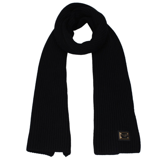 Dolce & Gabbana Black Cashmere Scarf Curated Luxury Accessories by Orvyn