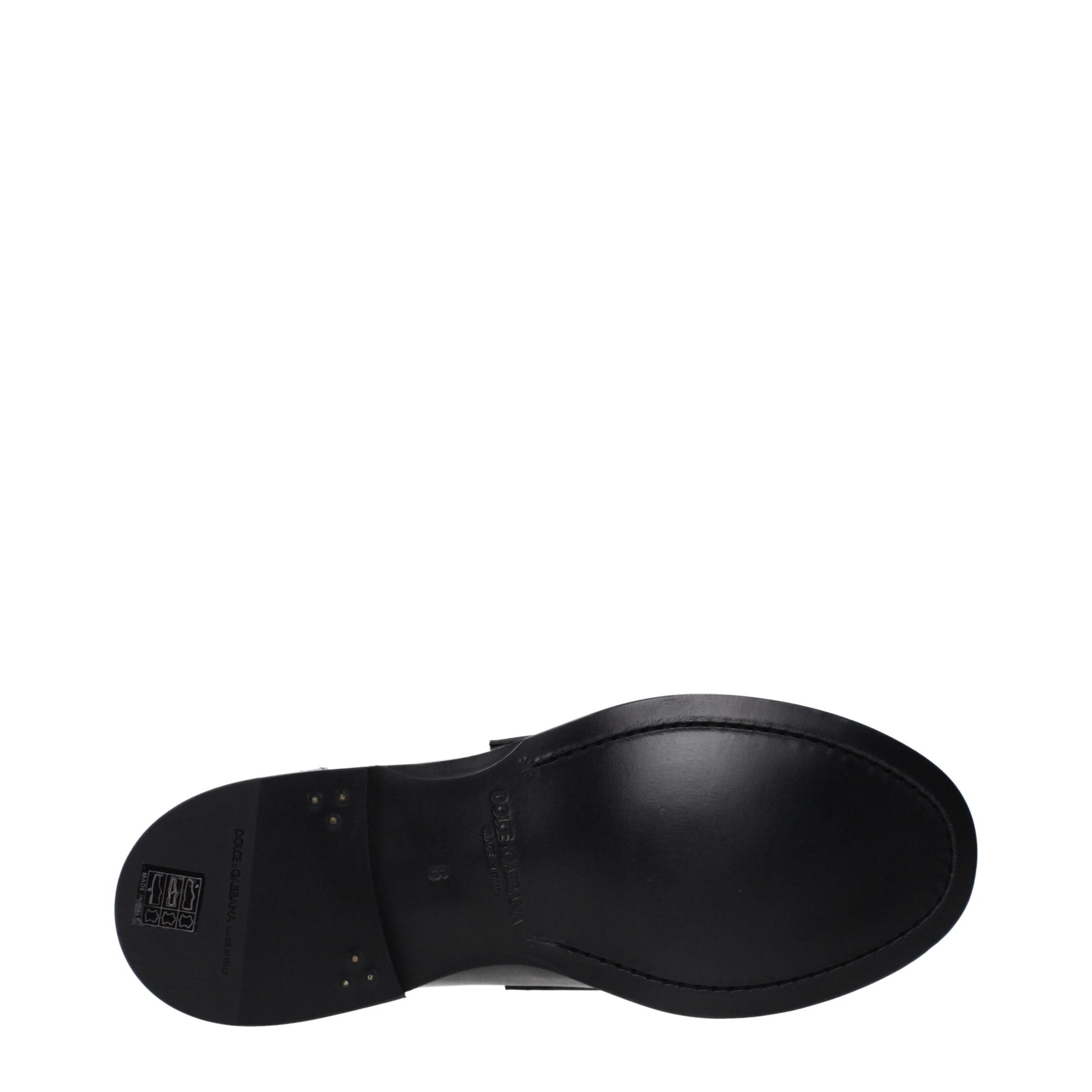 Dolce & Gabbana Black Leather Slip-On Loafers Curated Luxury Accessories by Orvyn