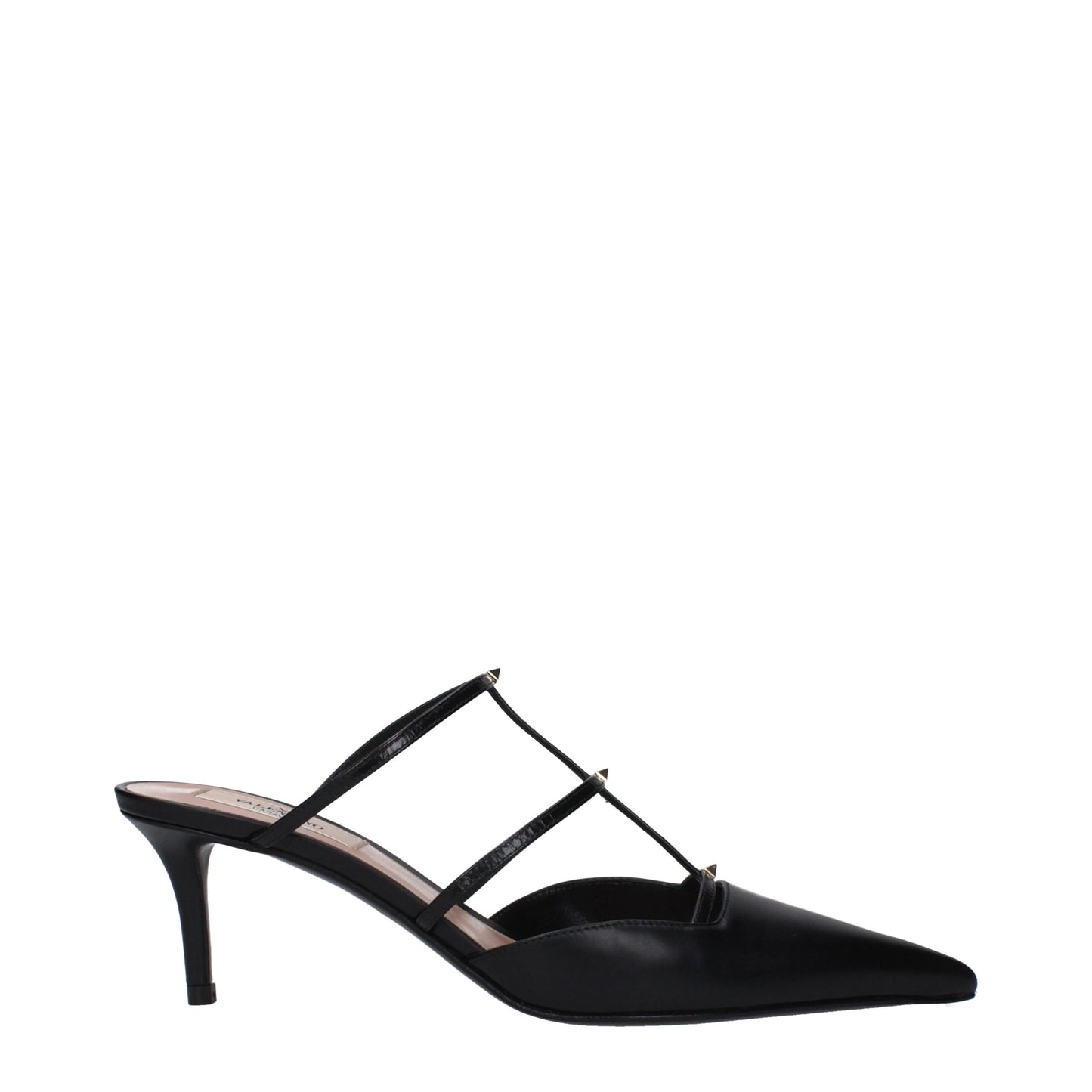 Valentino Garavani Black Leather Sandals Curated Luxury Accessories by Orvyn
