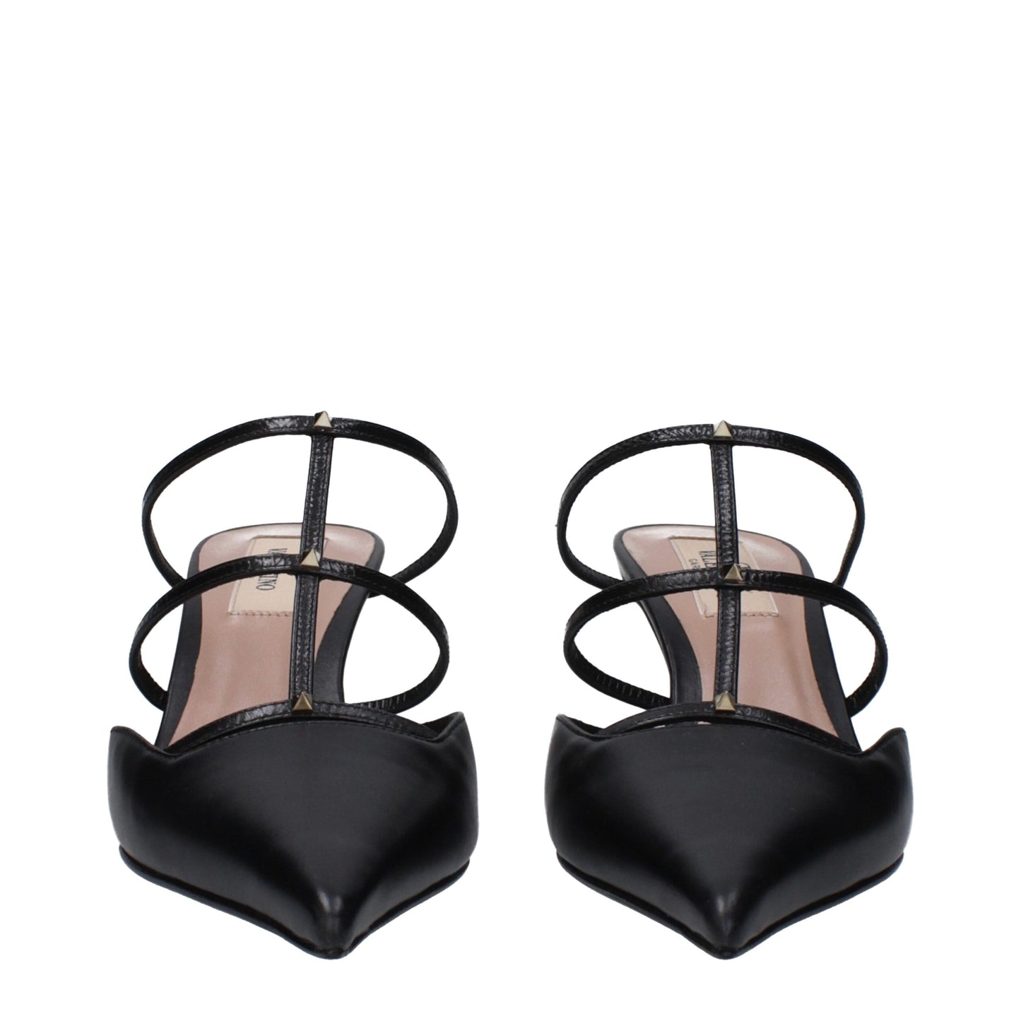 Valentino Garavani Black Leather Sandals Curated Luxury Accessories by Orvyn