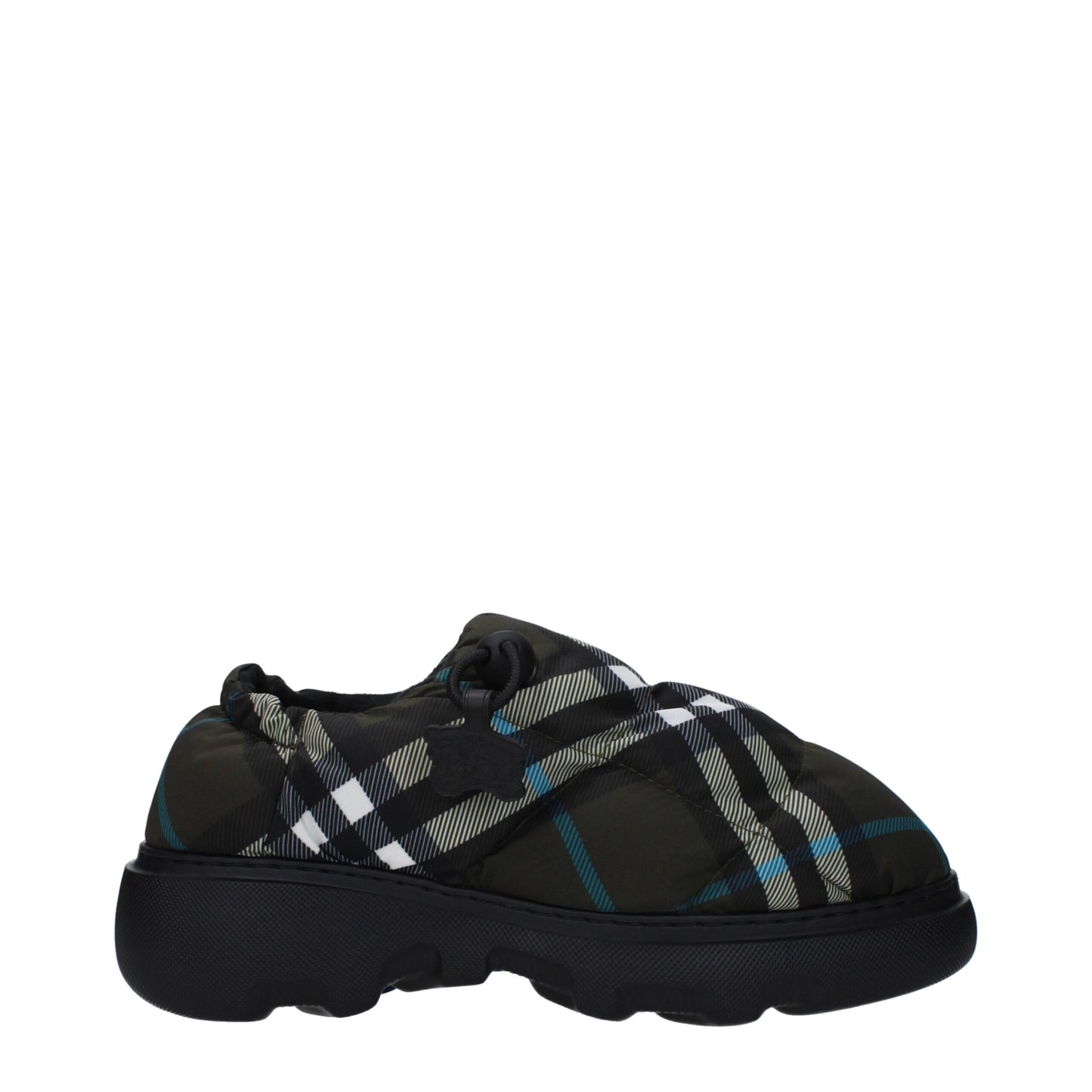 Burberry Green Fabric Slip-On Loafers Curated Luxury Accessories by Orvyn
