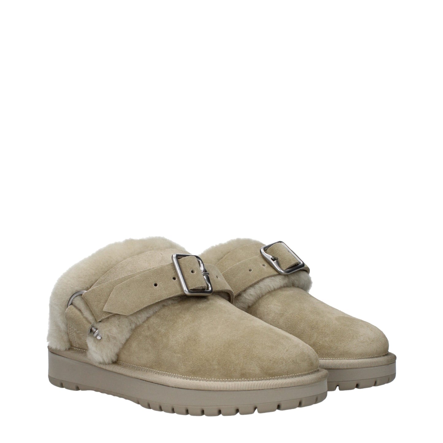 Burberry Green Leather Slippers Curated Luxury Accessories by Orvyn