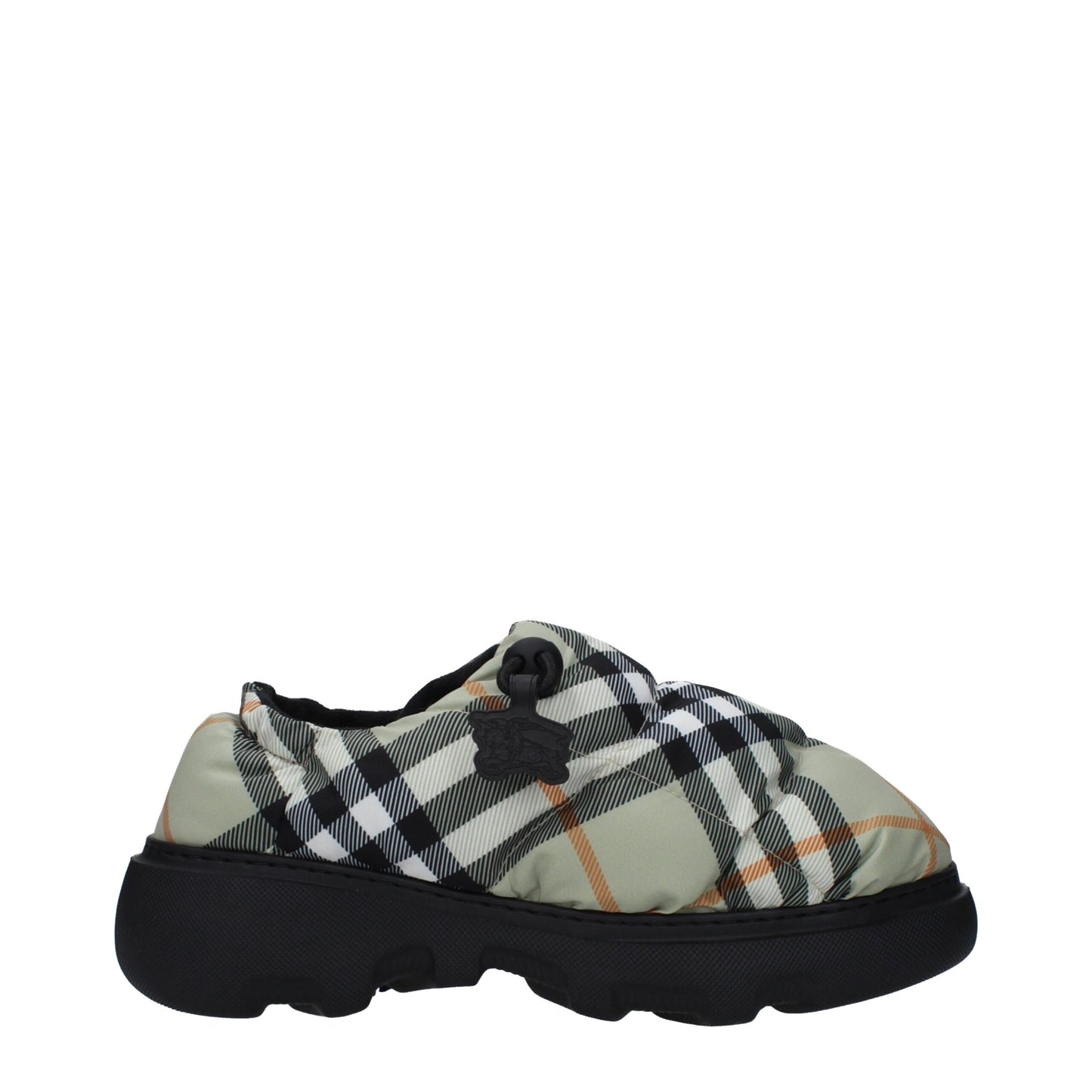 Burberry Green Fabric Slip-On Loafers Curated Luxury Accessories by Orvyn