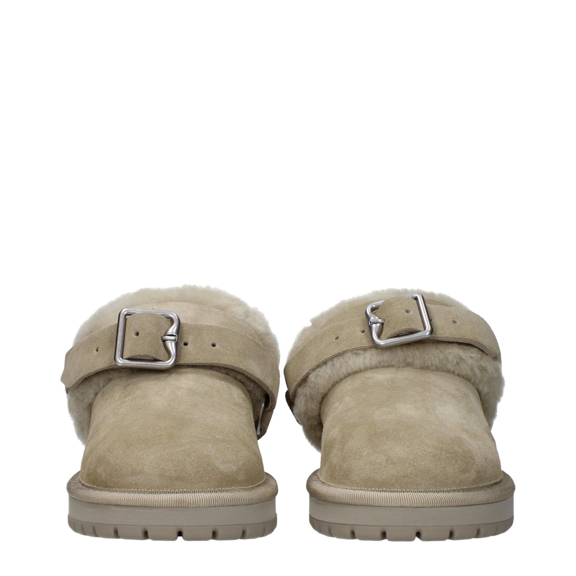 Burberry Green Leather Slippers Curated Luxury Accessories by Orvyn