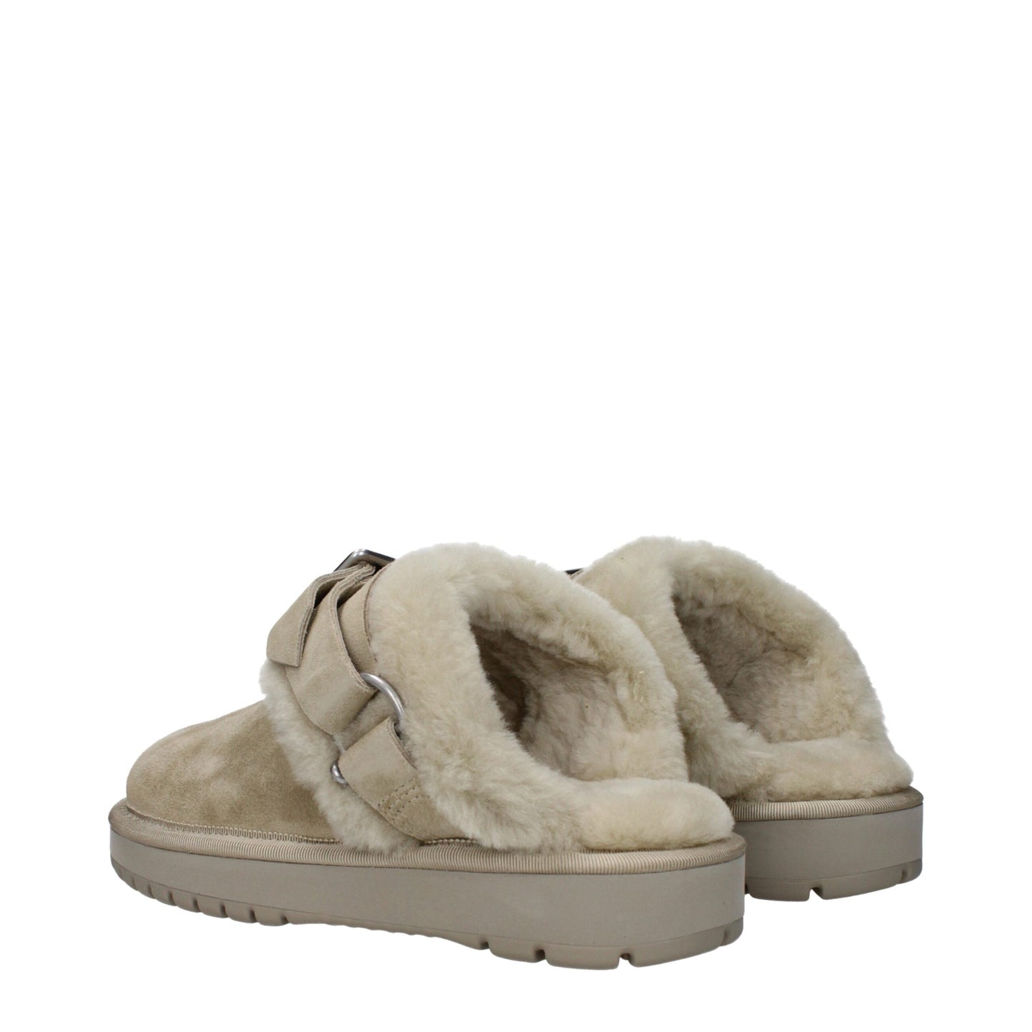 Burberry Green Leather Slippers Curated Luxury Accessories by Orvyn