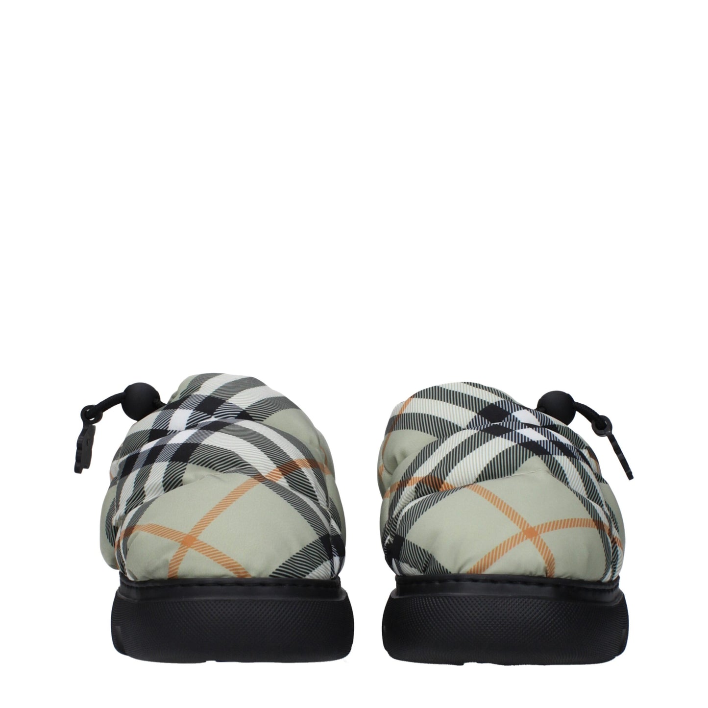 Burberry Green Fabric Slip-On Loafers Curated Luxury Accessories by Orvyn