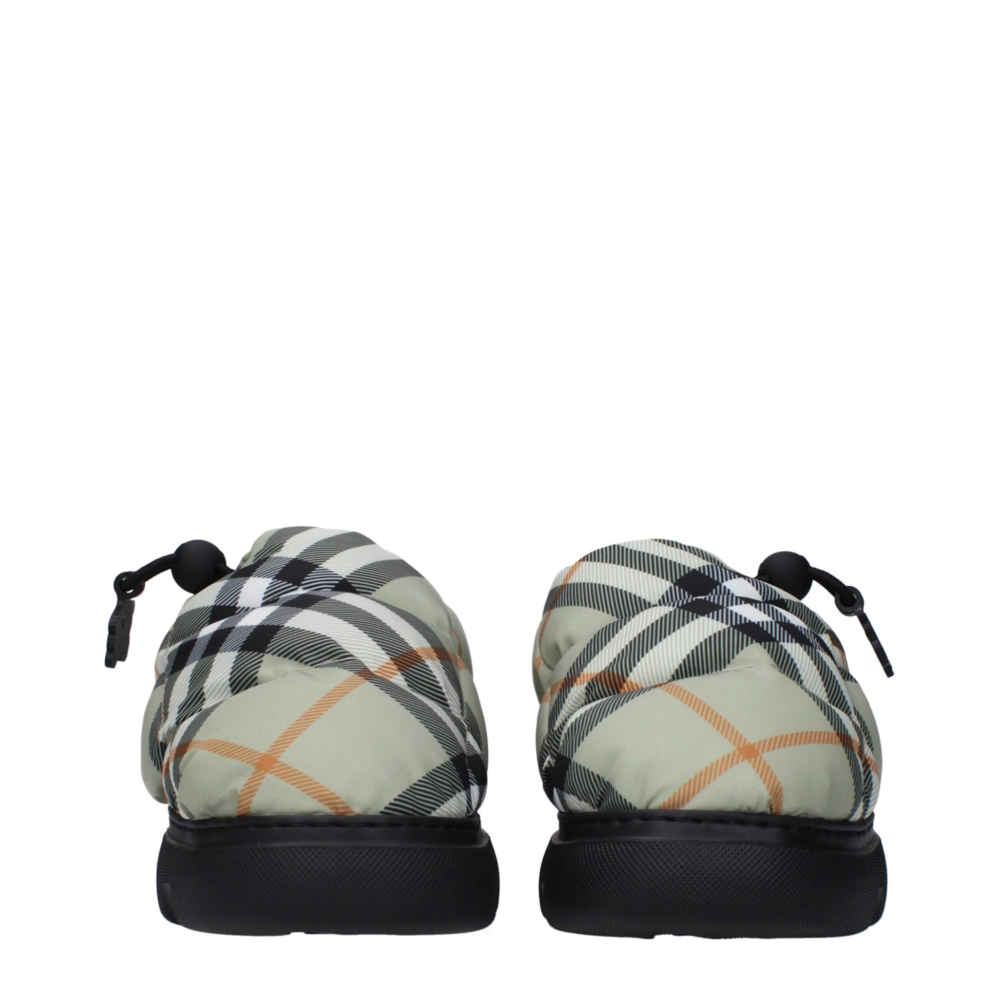 Burberry Green Fabric Slip-On Loafers Curated Luxury Accessories by Orvyn