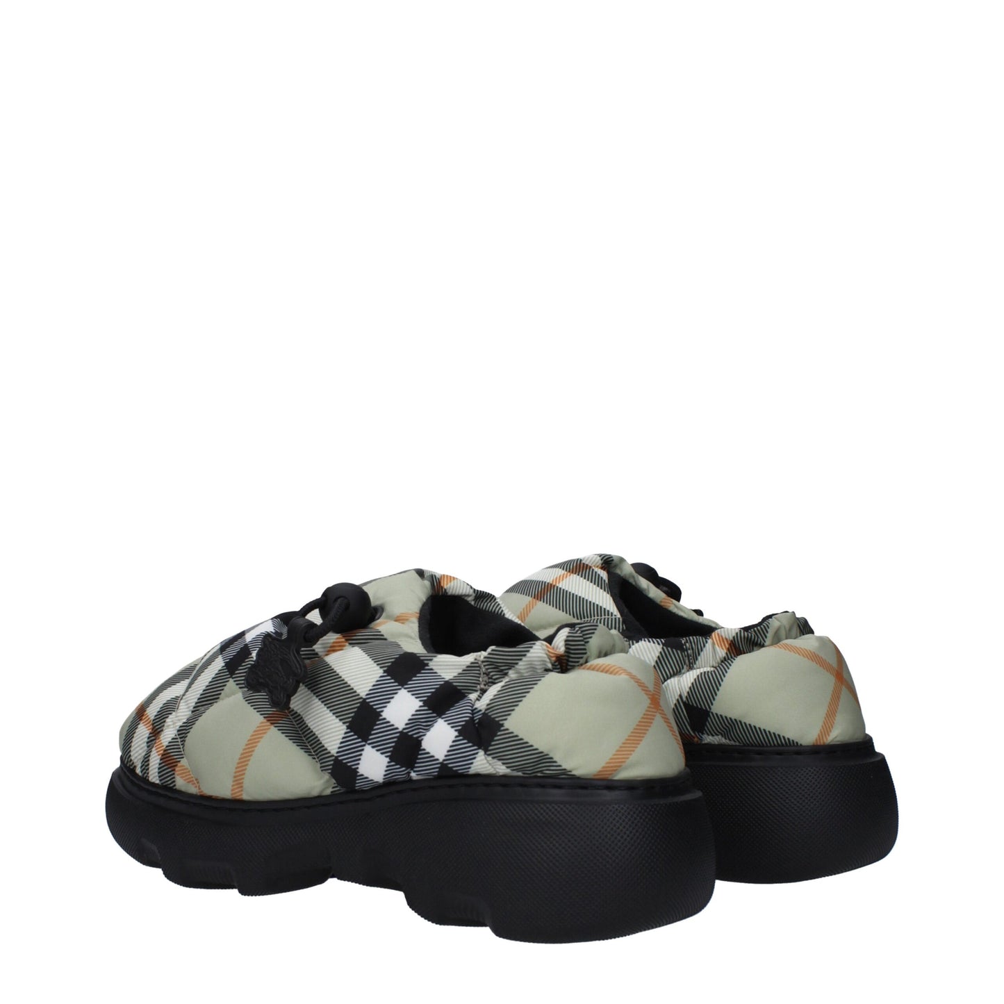 Burberry Green Fabric Slip-On Loafers Curated Luxury Accessories by Orvyn