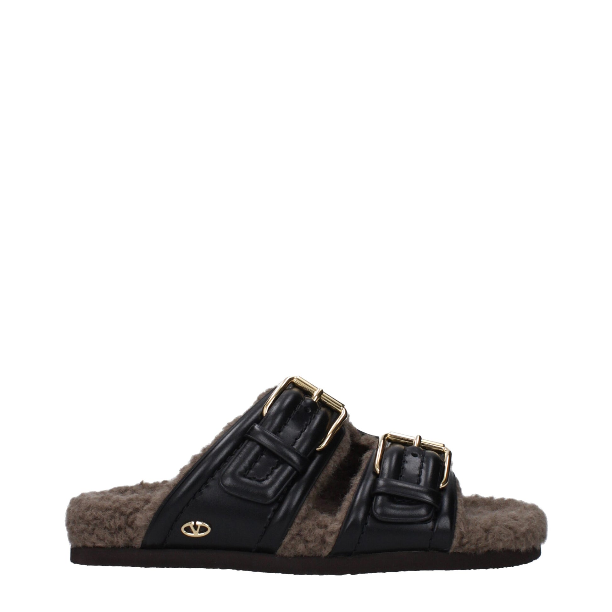 Valentino Garavani Black Leather Slippers Curated Luxury Accessories by Orvyn