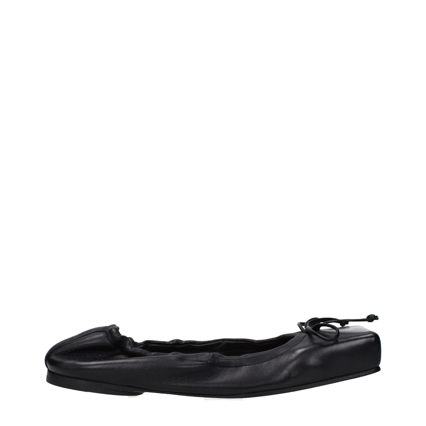 Jacquemus Black Leather Ballet Flats Curated Luxury Accessories by Orvyn
