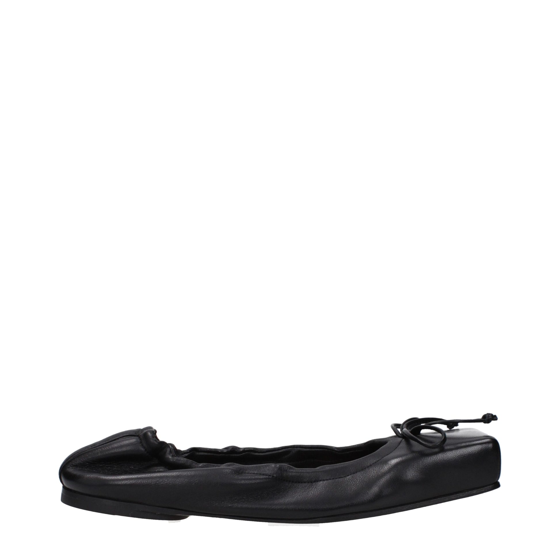 Jacquemus Black Leather Ballet Flats Curated Luxury Accessories by Orvyn