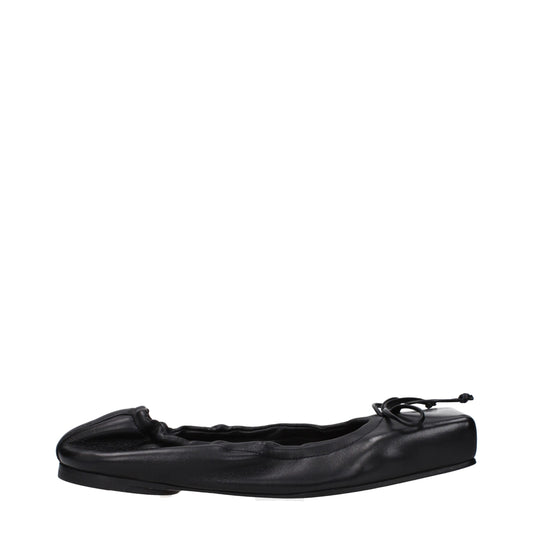 Jacquemus Black Leather Ballet Flats Curated Luxury Accessories by Orvyn