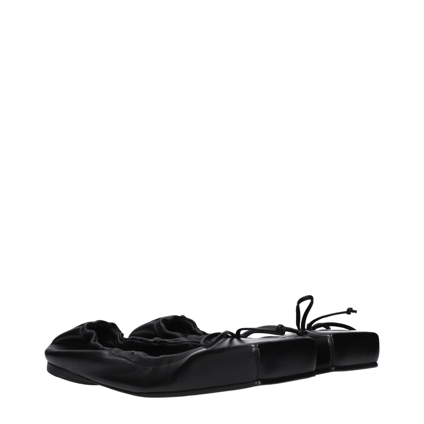 Jacquemus Black Leather Ballet Flats Curated Luxury Accessories by Orvyn