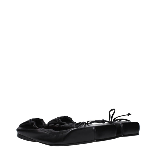 Jacquemus Black Leather Ballet Flats Curated Luxury Accessories by Orvyn