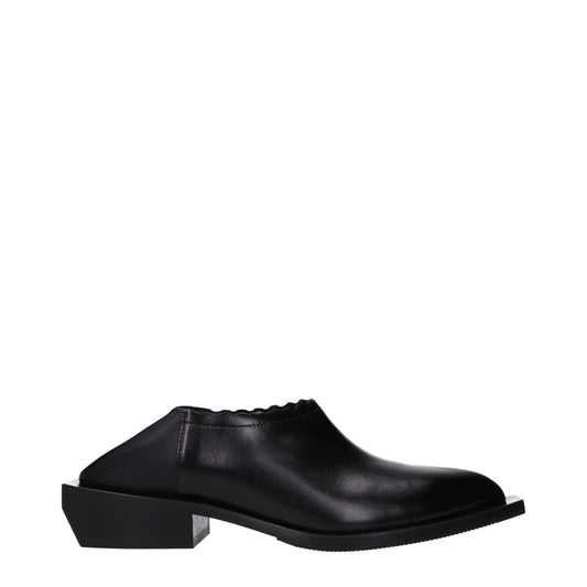 Moschino Black Leather Mules Curated Luxury Accessories by Orvyn
