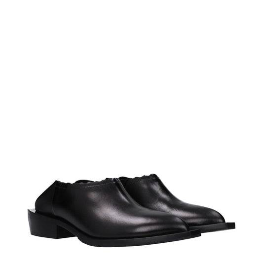 Moschino Black Leather Mules Curated Luxury Accessories by Orvyn