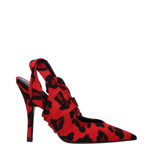 The Attico Red Fabric High Heel Pumps Curated Luxury Accessories by Orvyn