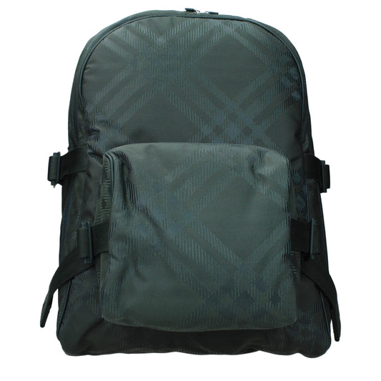 Burberry Green Fabric Backpack Bags grün