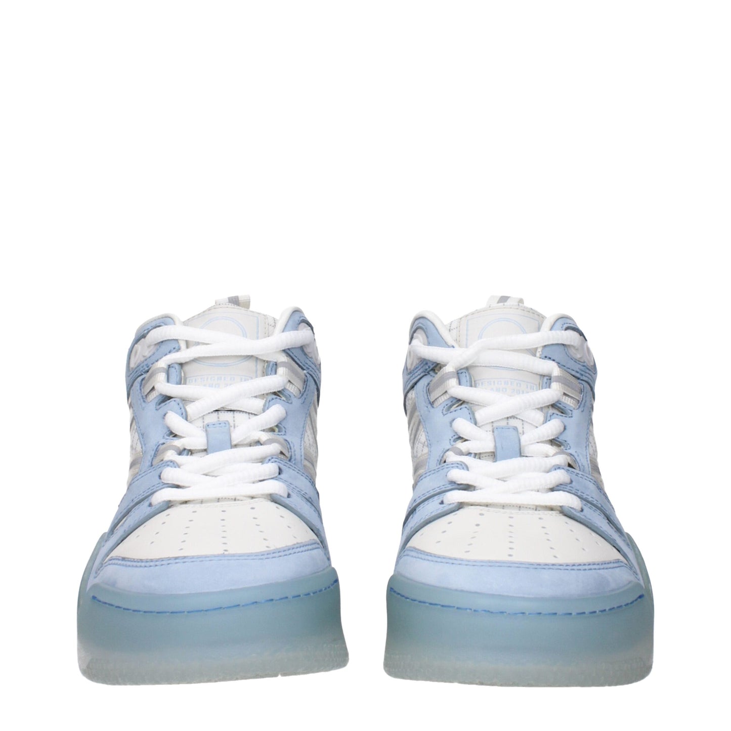 Moncler White Leather High Top Sneakers Curated Luxury Accessories by Orvyn
