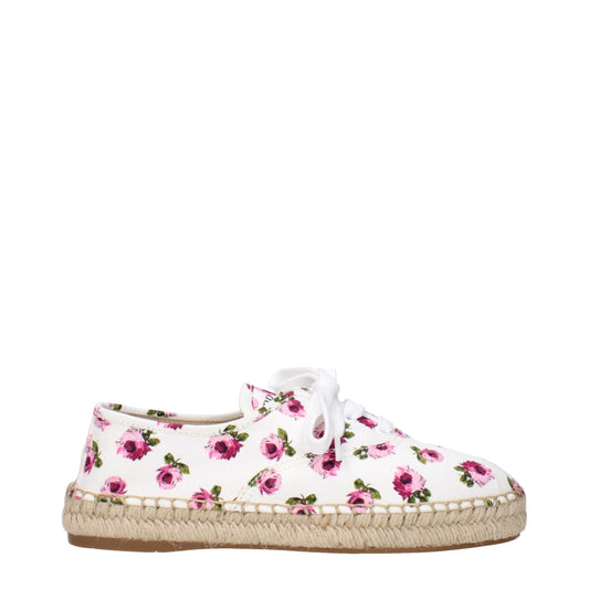 Prada White Fabric Espadrilles Curated Luxury Accessories by Orvyn
