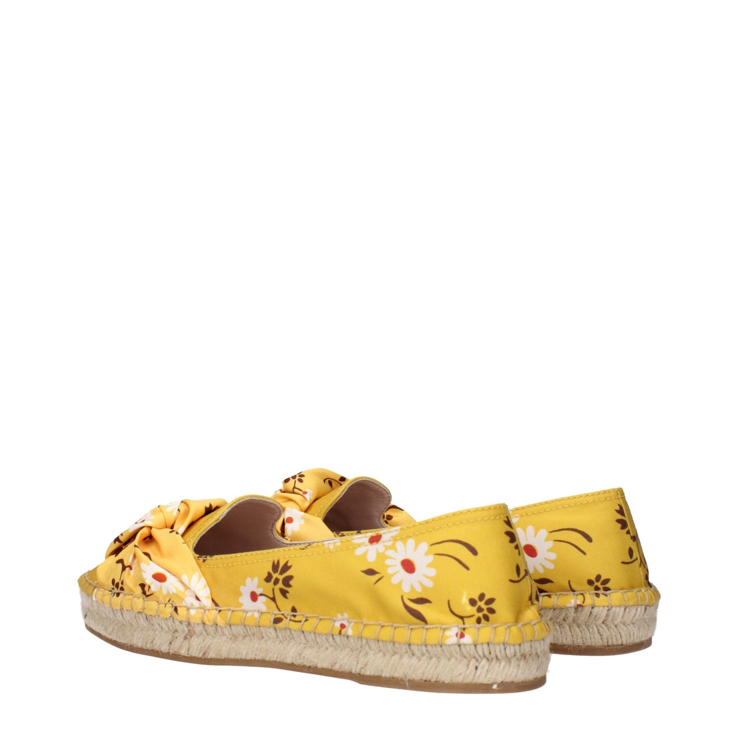 Miu Miu Yellow Fabric Espadrilles Curated Luxury Accessories by Orvyn