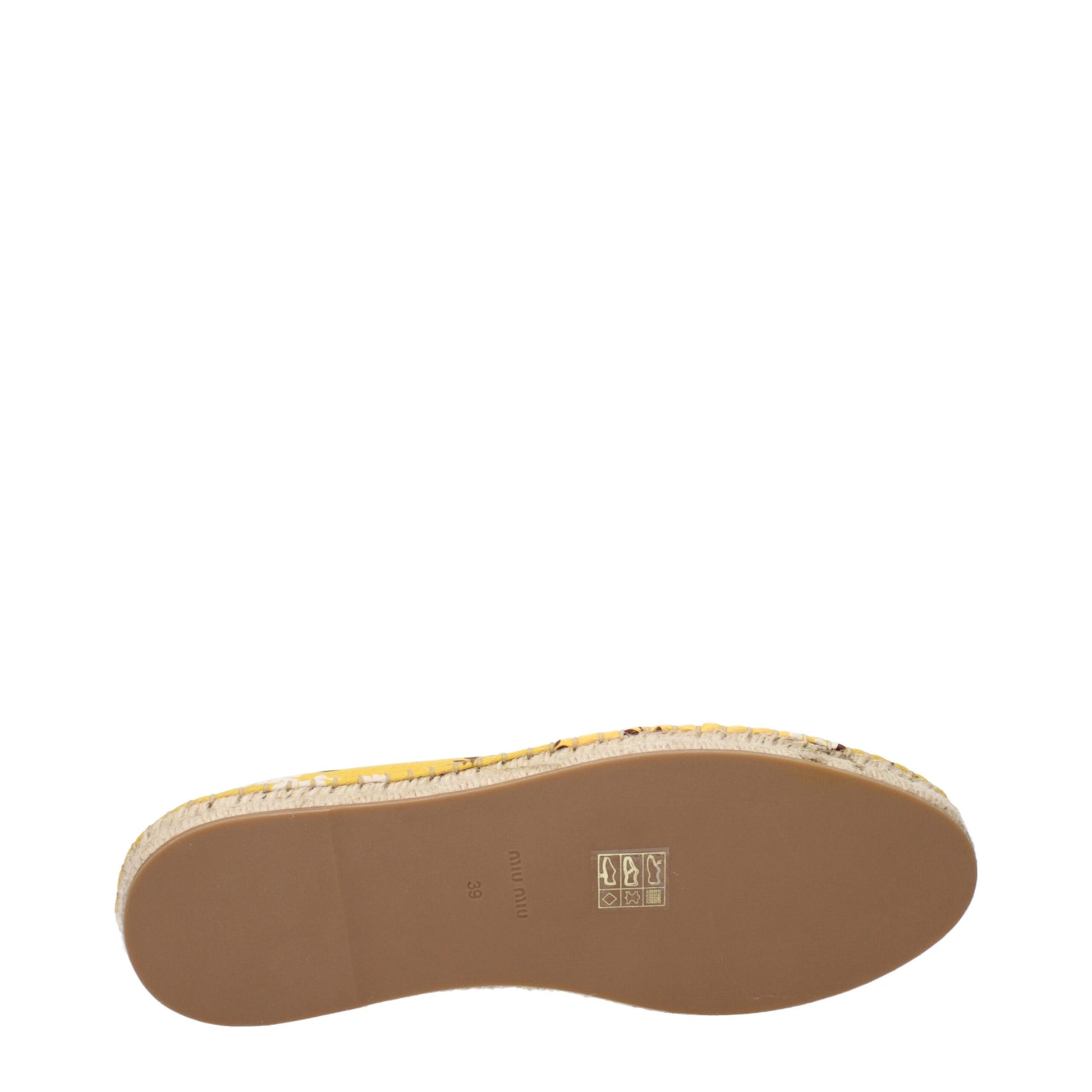 Miu Miu Yellow Fabric Espadrilles Curated Luxury Accessories by Orvyn