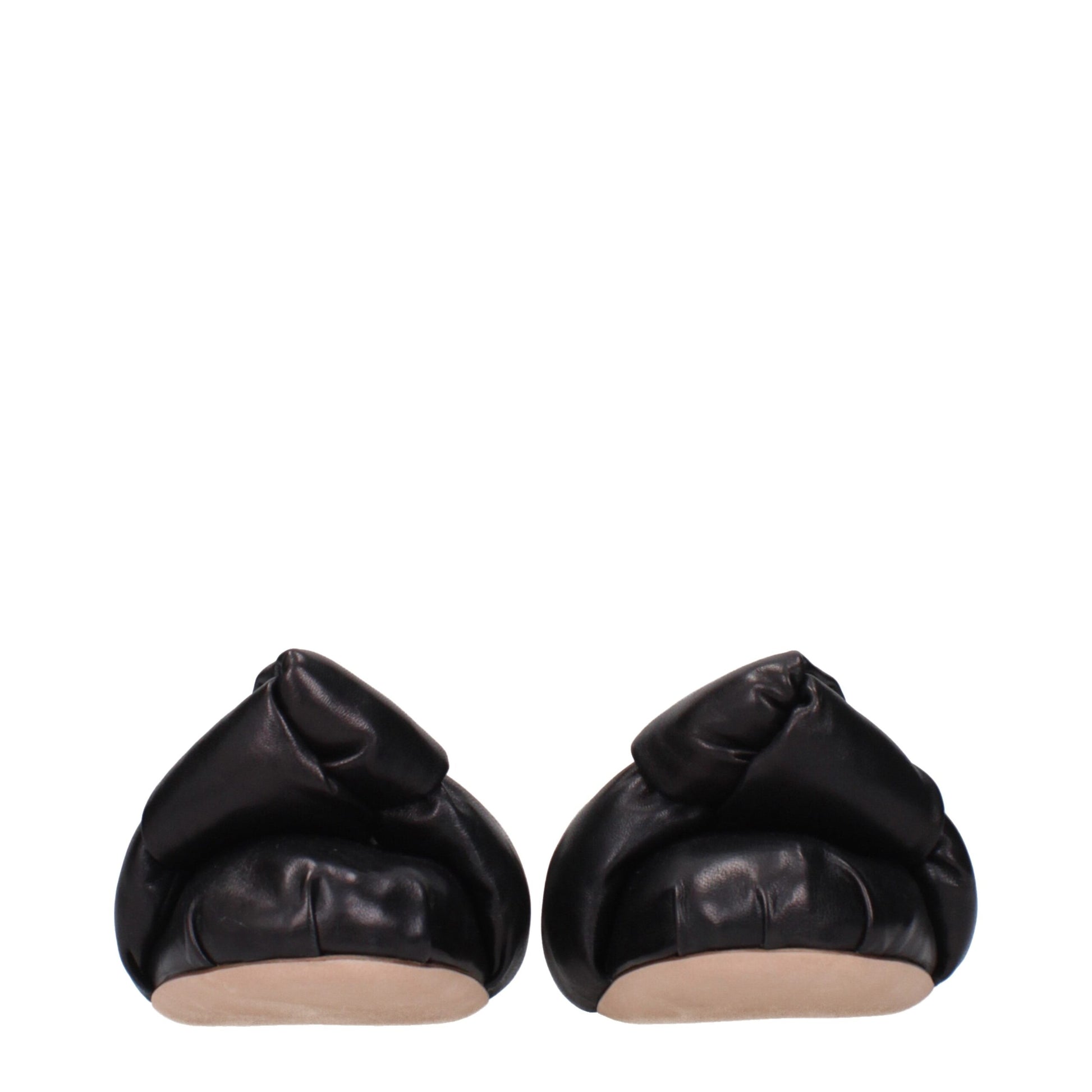 Miu Miu Black Leather Ballet Flats Curated Luxury Accessories by Orvyn