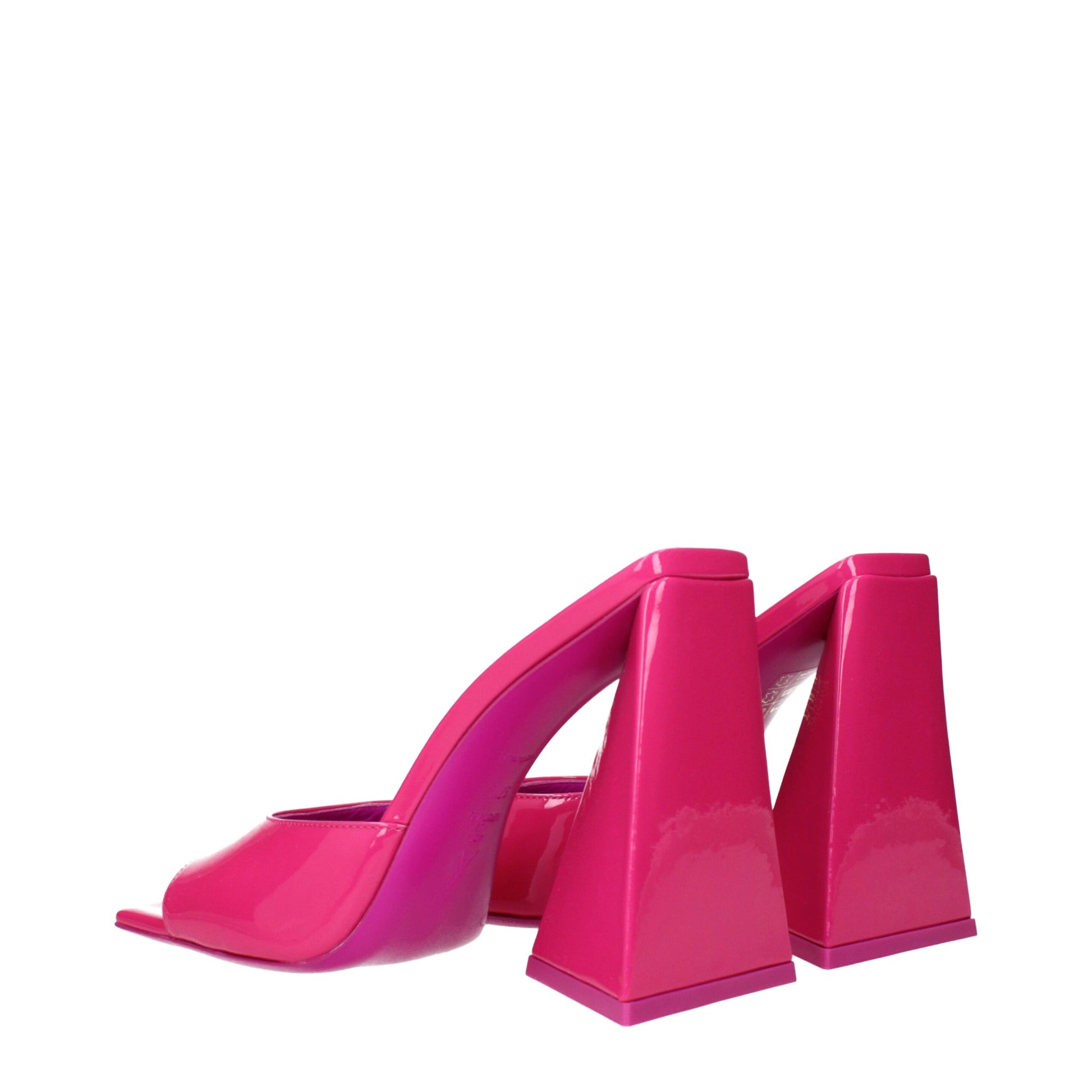 The Attico Pink Leather Platform Sandals Curated Luxury Accessories by Orvyn