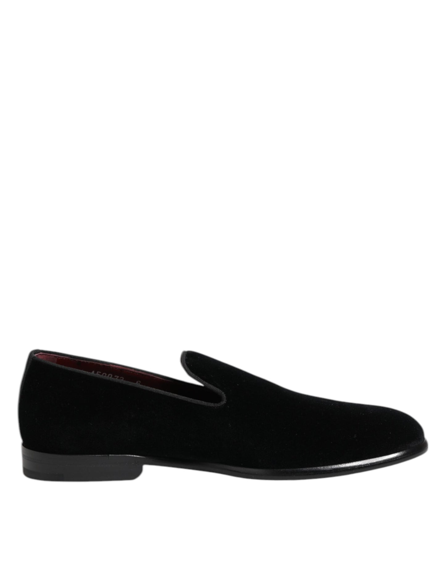 Dolce & Gabbana Black Velvet Loafers Formal Men Dress Shoes Curated Luxury Accessories by Orvyn