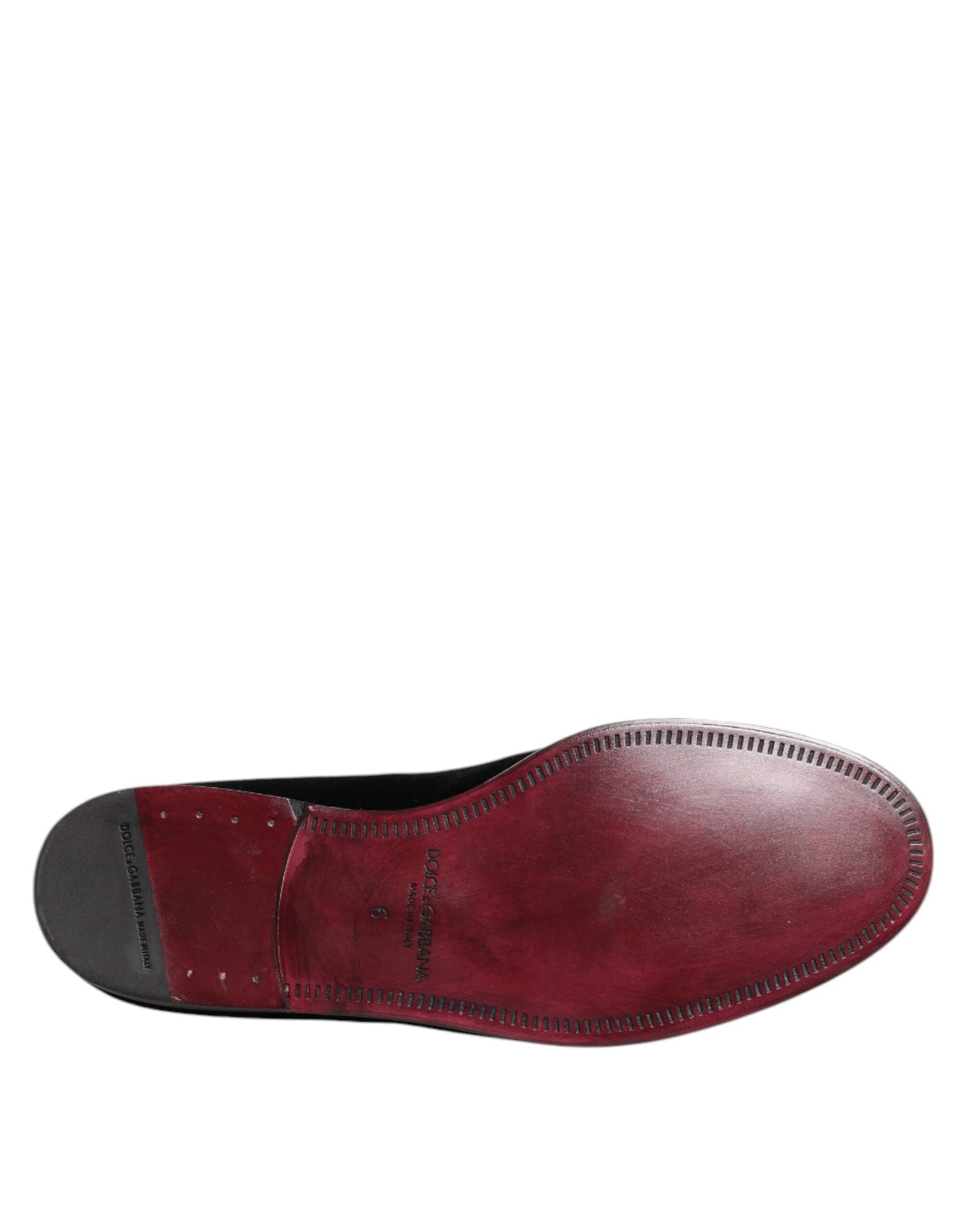 Dolce & Gabbana Black Velvet Loafers Formal Men Dress Shoes Curated Luxury Accessories by Orvyn