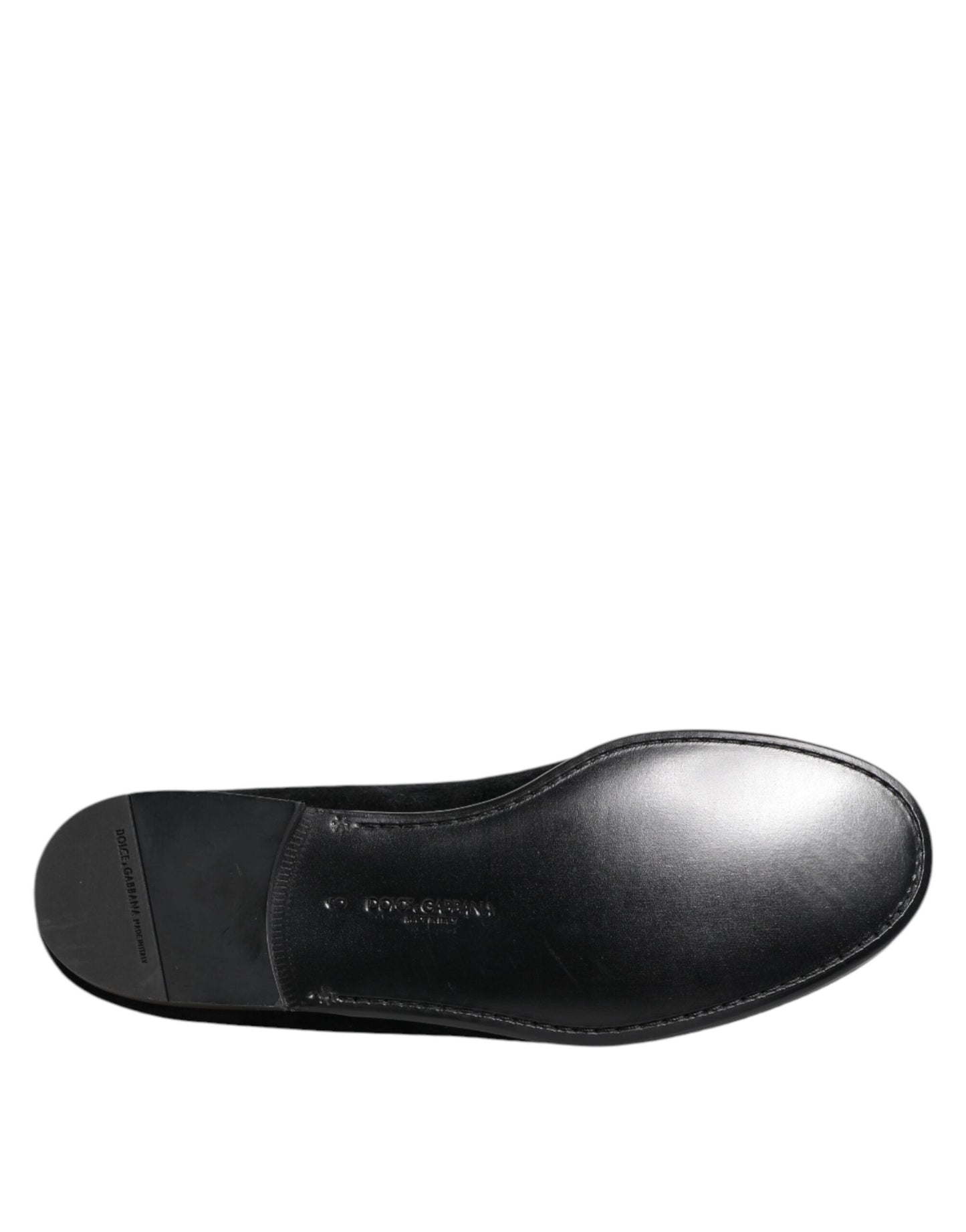 Dolce & Gabbana Black Jacquard Loafers Formal Men Dress Shoes Curated Luxury Accessories by Orvyn