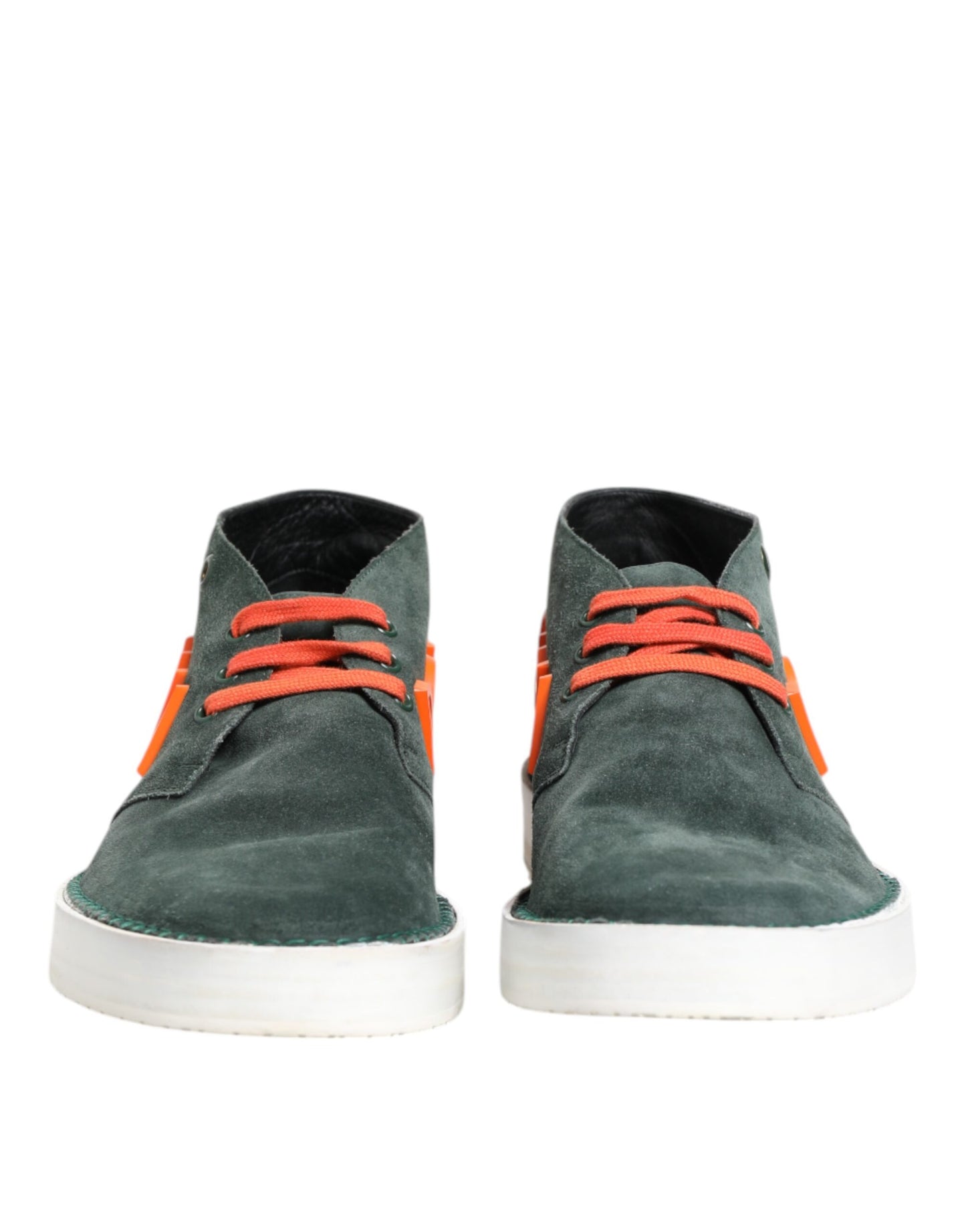 Dolce & Gabbana Green Derby Logo Casual Men Sneakers Shoes Curated Luxury Accessories by Orvyn
