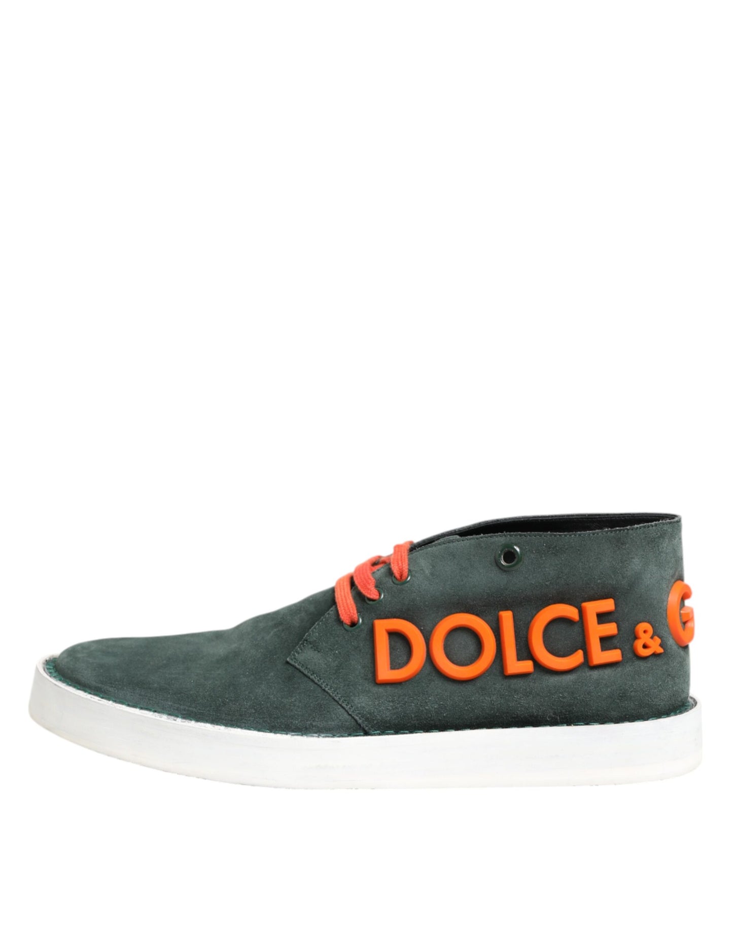 Dolce & Gabbana Green Derby Logo Casual Men Sneakers Shoes Curated Luxury Accessories by Orvyn