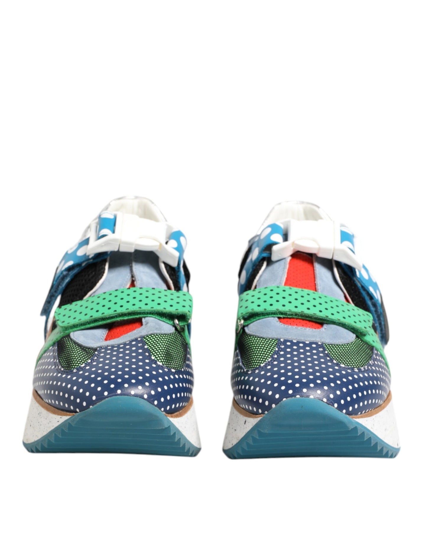 Dolce & Gabbana Multicolor Leather Low Top Sneakers Shoes Curated Luxury Accessories by Orvyn