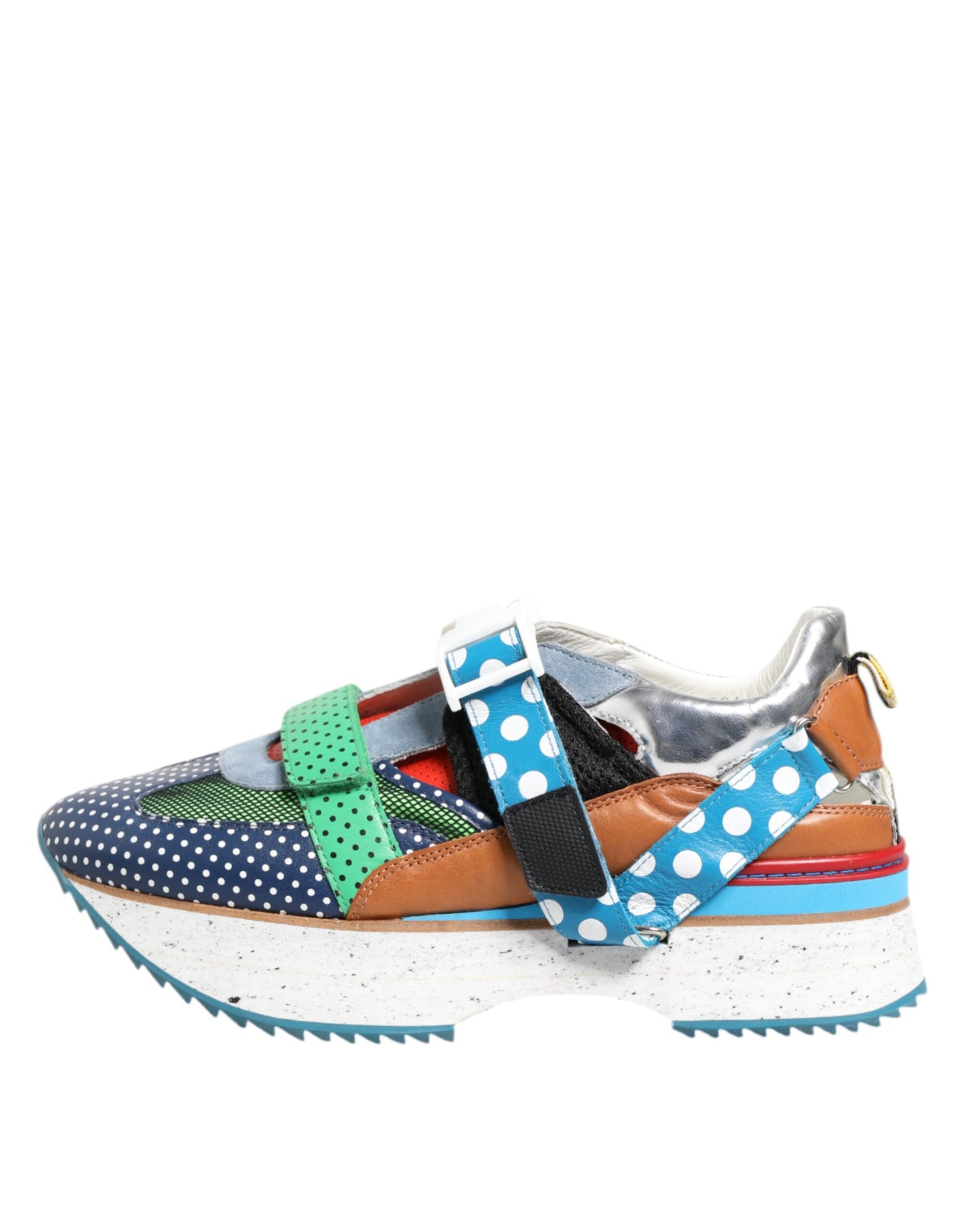 Dolce & Gabbana Multicolor Leather Low Top Sneakers Shoes Curated Luxury Accessories by Orvyn