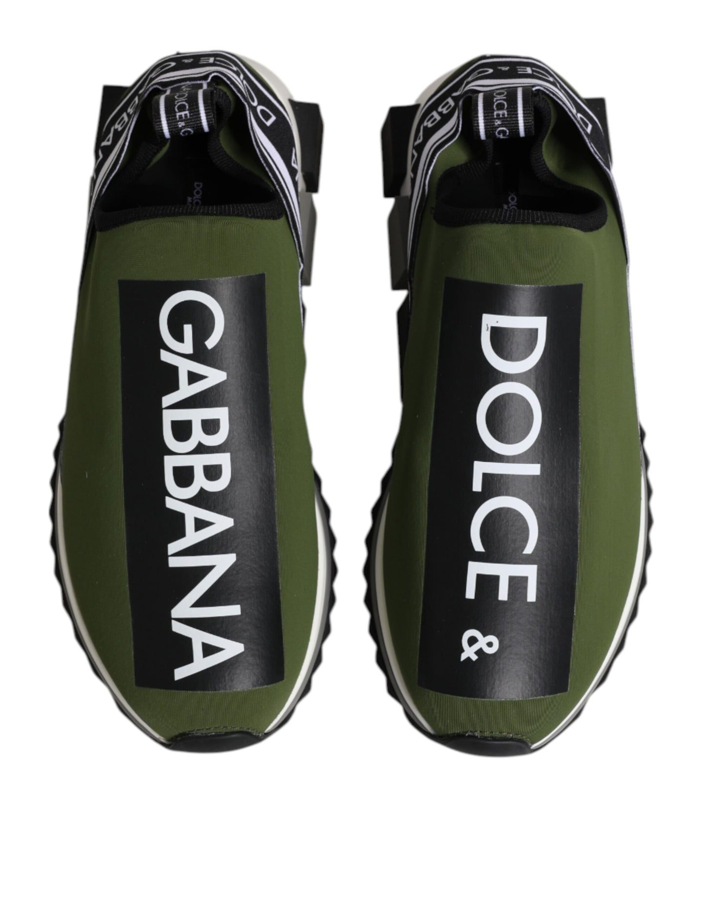 Dolce & Gabbana Green Logo Low Top Sorrento Men Sneakers Shoes Curated Luxury Accessories by Orvyn