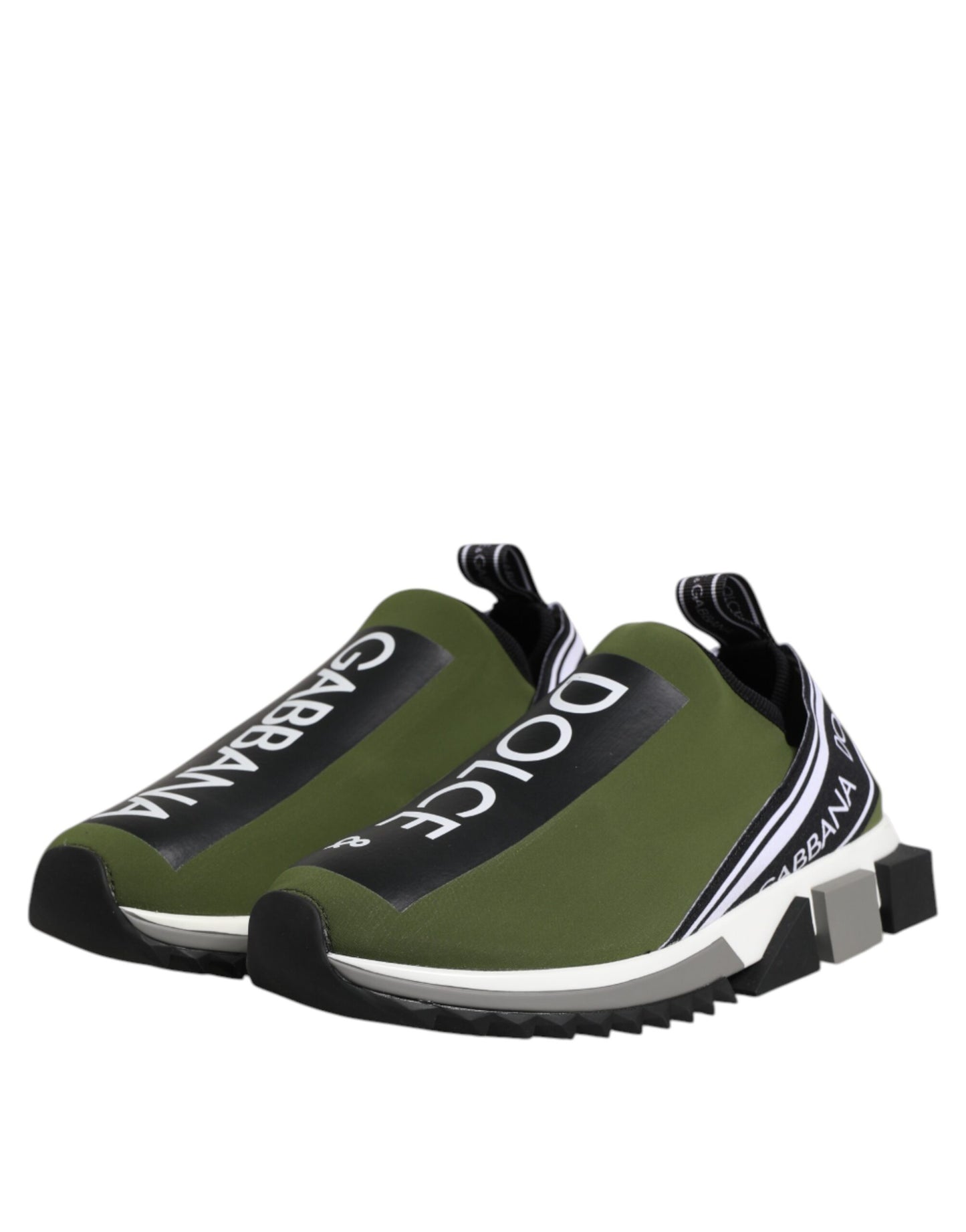 Dolce & Gabbana Green Logo Low Top Sorrento Men Sneakers Shoes Curated Luxury Accessories by Orvyn