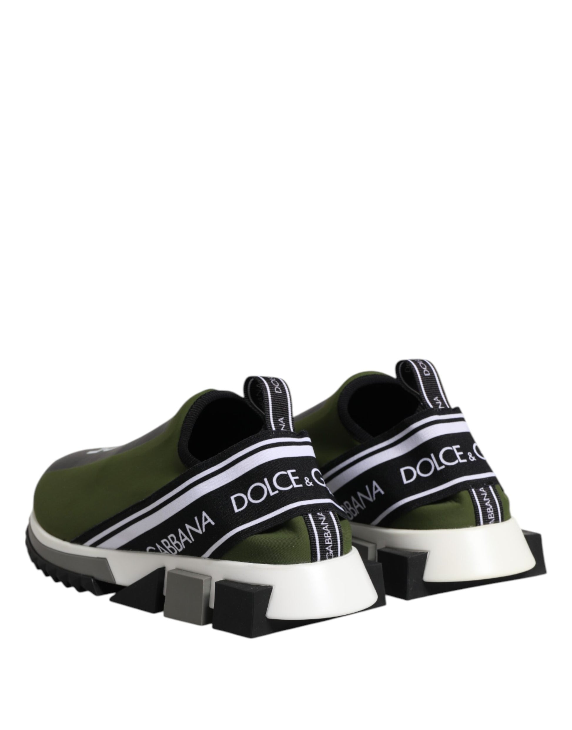 Dolce & Gabbana Green Logo Low Top Sorrento Men Sneakers Shoes Curated Luxury Accessories by Orvyn